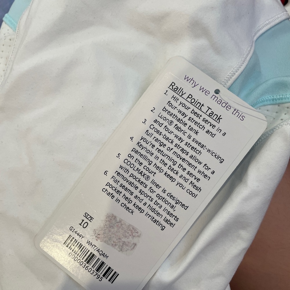 Ivivva Rally Point Tank Size 10 NWT - Picture 2 of 2